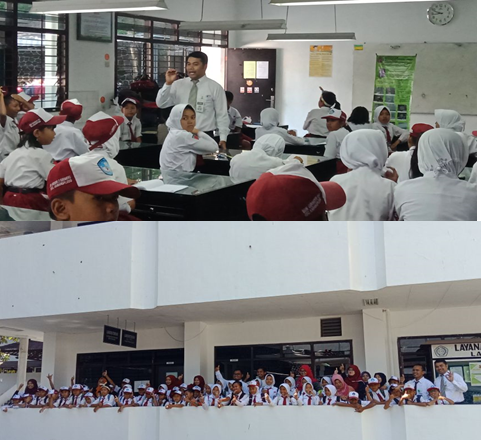 Siswa SD belajar di Laboratorium Biologi UMM di bimbing oleh Husamah, M.Pd.
