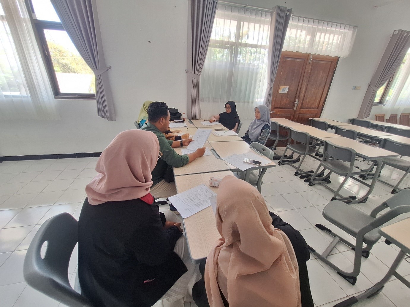 Kegiatan Refleksi setelah open class