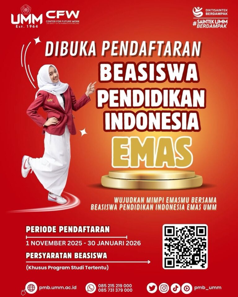 Beasiswa Pendidikan Indonesia Emas Kembali Hadir