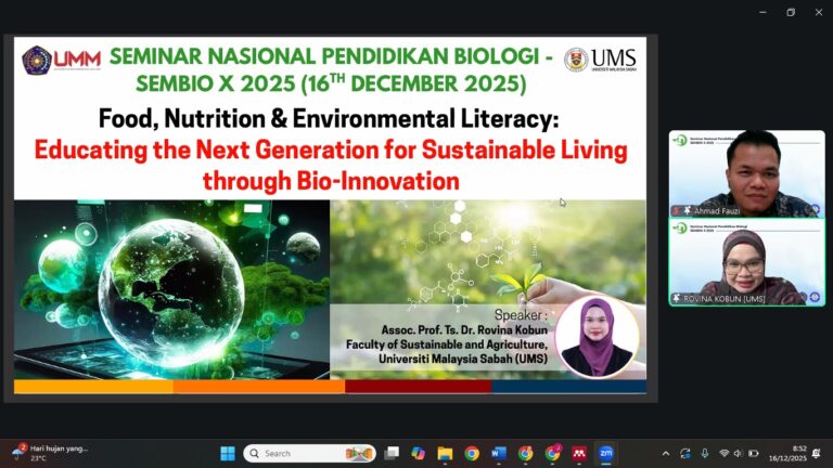 SEMNAS PBIO FKIP UMM Jadi Ruang Kolaborasi Ilmiah, Ratusan Pemakalah Bahas Keberlanjutan Kehidupan