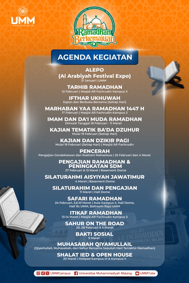 Agenda Kegiatan Ramadhan Berkemajuan