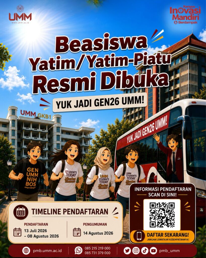 Beasiswa Yatim Piatu Gen 26 UMM